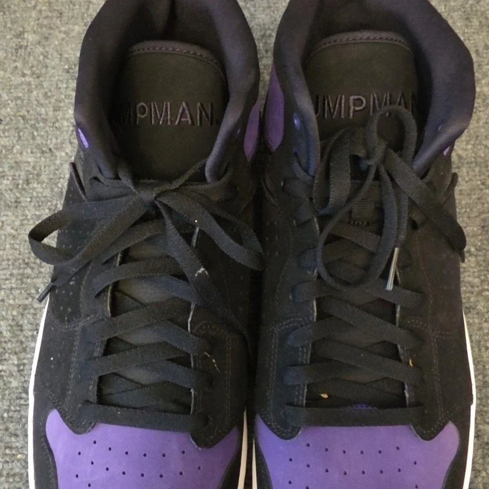 Jordan Access Shoes Mens Size 15 Purple Black Mid Top AR3762-005 Sneakers